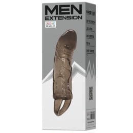 BAILE - PENIS EXTENDER COVER WITH STRAP FOR TESTICLES BLACK 13.5 CM 2
